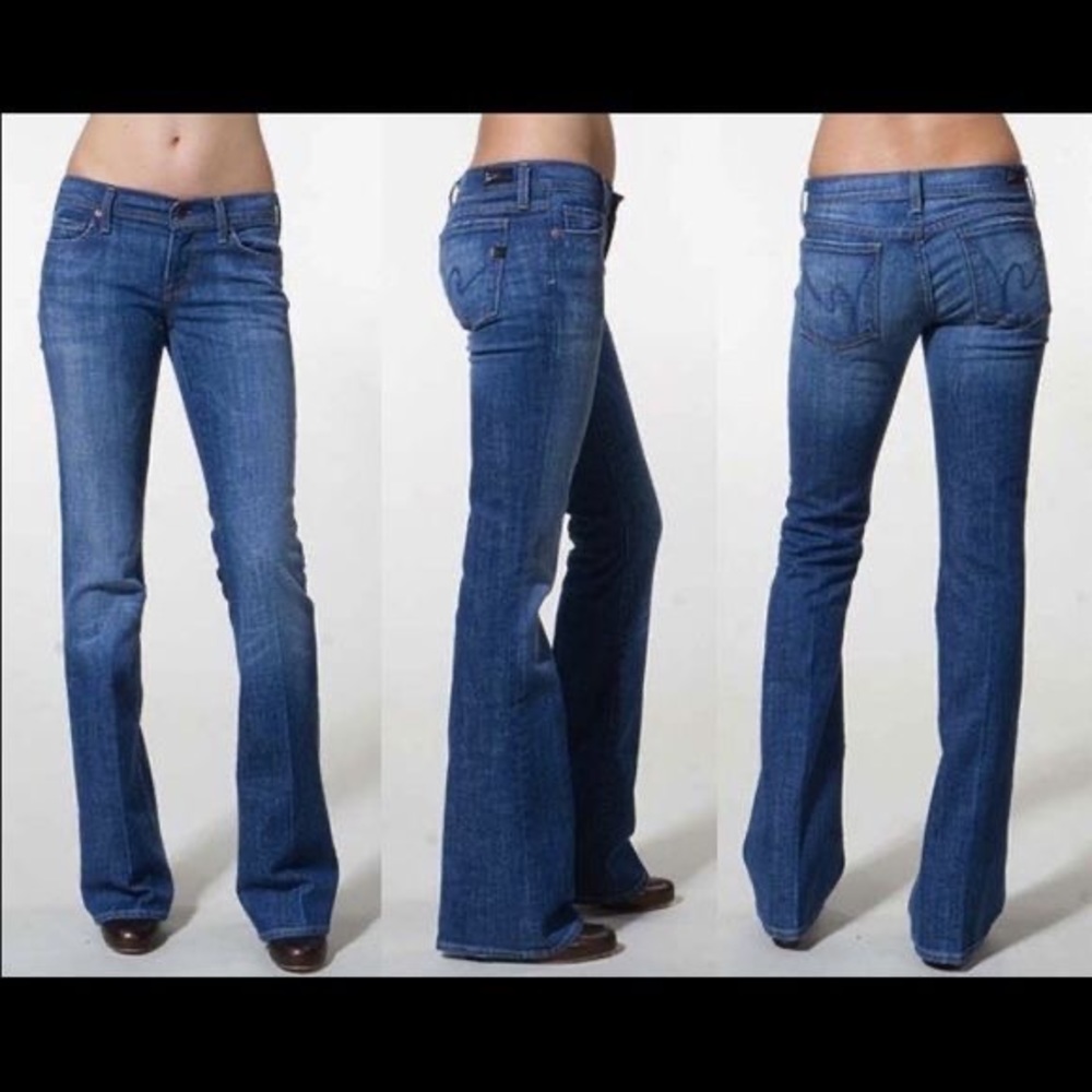 EUC Vintage Citizen of Humanity Low Waist Flair Ingrid #002 Stretch Jeans - Picture 9 of 9